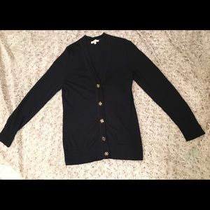 TORY BURCH Medium Navy Simone Cardigan